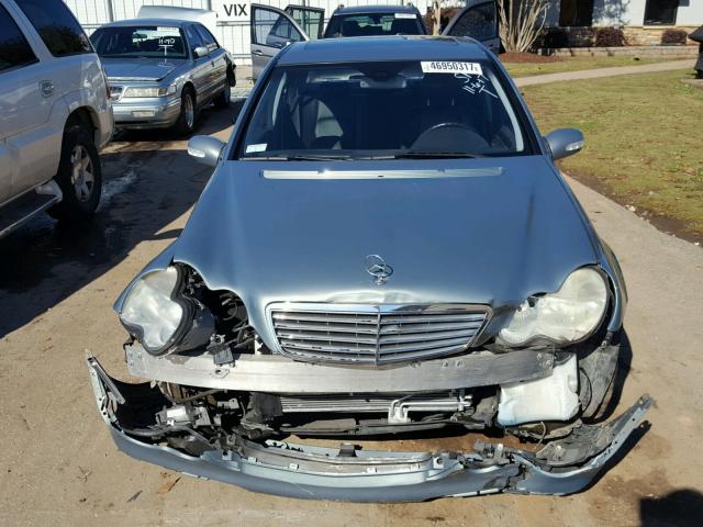 WDBRF61J54A552074 - 2004 MERCEDES-BENZ C 240 BLUE photo 7