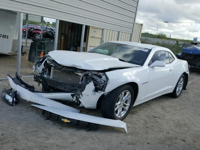 2G1FA1E36E9224265 - 2014 CHEVROLET CAMARO LS WHITE photo 2