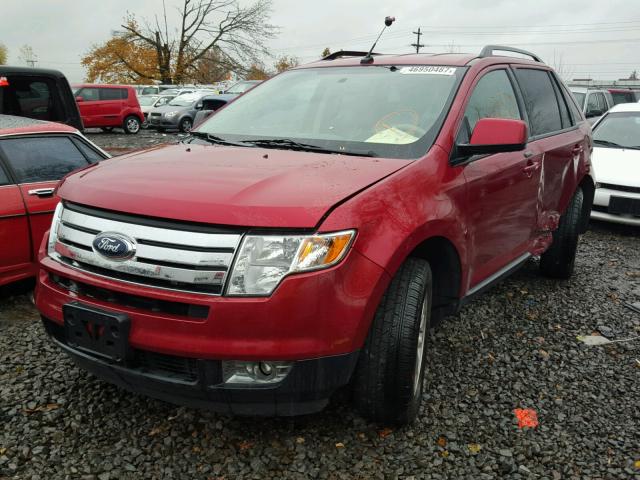 2FMDK38C19BA77267 - 2009 FORD EDGE SEL MAROON photo 2