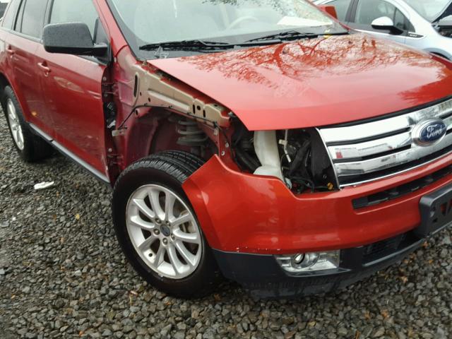 2FMDK38C19BA77267 - 2009 FORD EDGE SEL MAROON photo 9