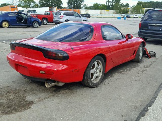 JM1FD3316P0201707 - 1993 MAZDA RX7 RED photo 4