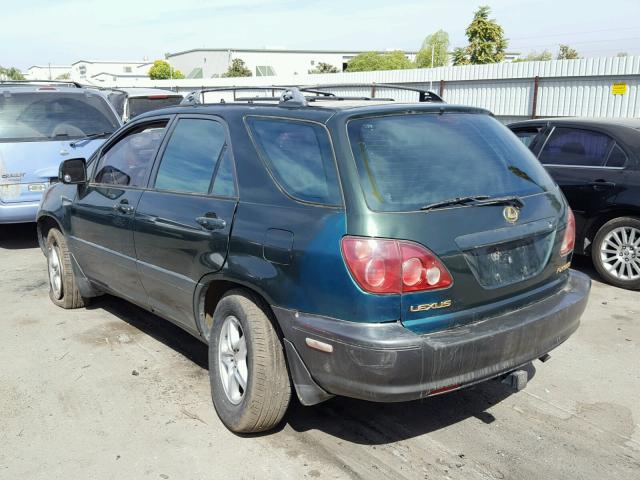 JT6HF10U6X0005330 - 1999 LEXUS RX 300 GREEN photo 3