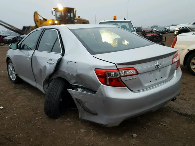 4T1BF1FK7CU146457 - 2012 TOYOTA CAMRY BASE SILVER photo 3