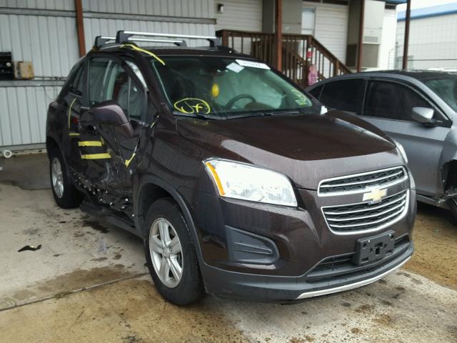 KL7CJRSB2FB137559 - 2015 CHEVROLET TRAX 1LT BURGUNDY photo 1