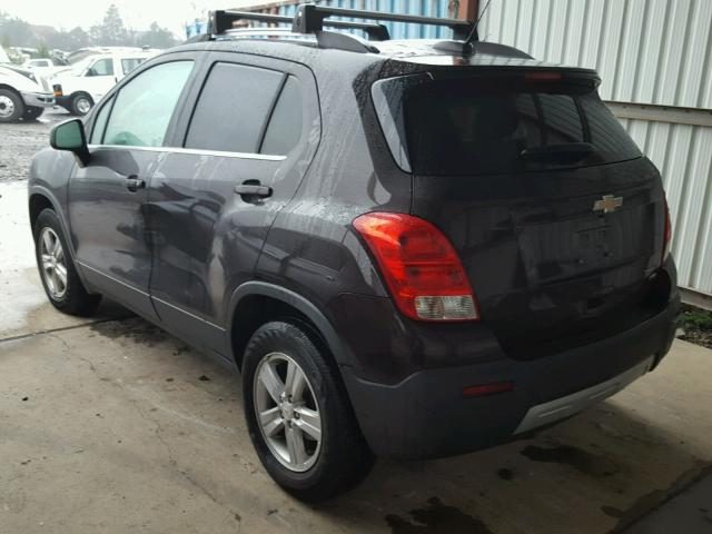 KL7CJRSB2FB137559 - 2015 CHEVROLET TRAX 1LT BURGUNDY photo 3