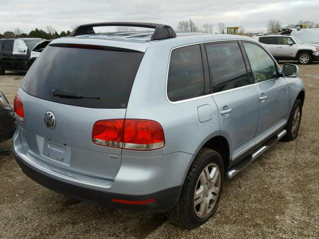 WVGBC77LX4D063688 - 2004 VOLKSWAGEN TOUAREG 3. BLUE photo 4