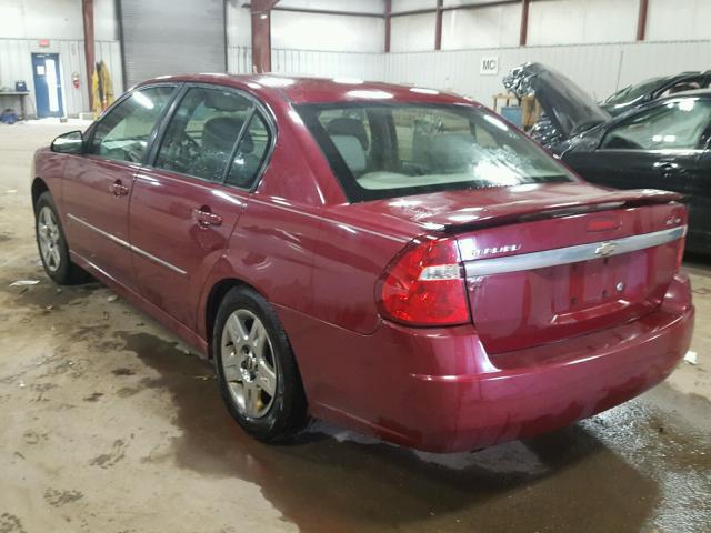 1G1ZT53856F181608 - 2006 CHEVROLET MALIBU LT MAROON photo 3