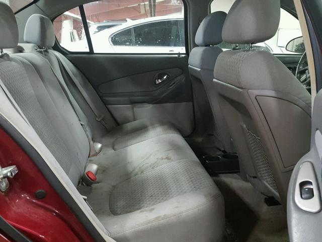 1G1ZT53856F181608 - 2006 CHEVROLET MALIBU LT Tünd qırmızı foto 6