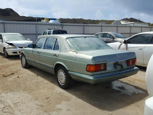 WDBCA35E9LA546163 - 1990 MERCEDES-BENZ 420 SEL BLUE photo 3