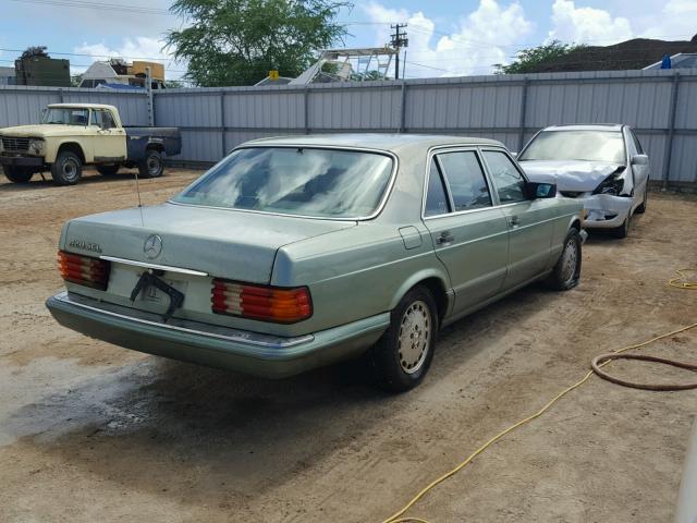 WDBCA35E9LA546163 - 1990 MERCEDES-BENZ 420 SEL BLUE photo 4