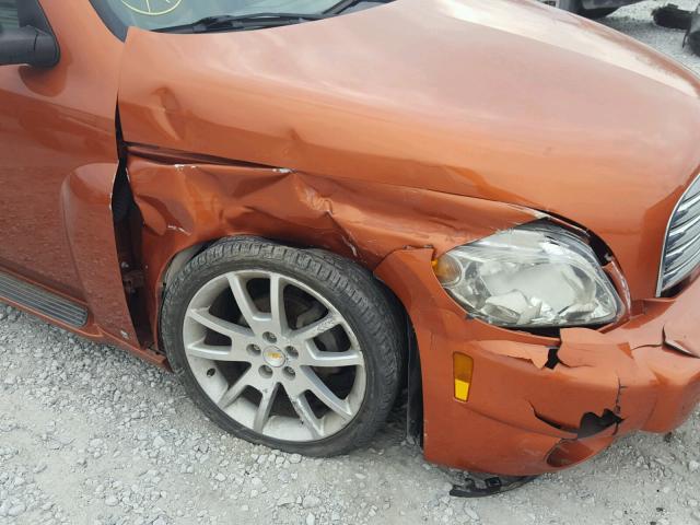 3GCDA05D58S613245 - 2008 CHEVROLET HHR ORANGE photo 9