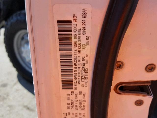 3C6TD5HT5CG196800 - 2012 DODGE RAM 2500 S WHITE photo 10