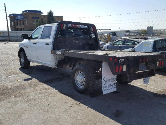 3C6TD5HT5CG196800 - 2012 DODGE RAM 2500 S WHITE photo 3