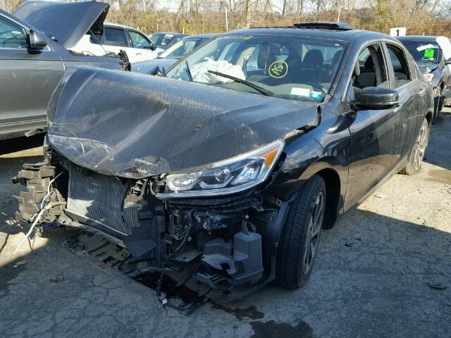 1HGCR2F75GA076581 - 2016 HONDA ACCORD EX BLACK photo 2