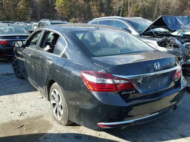 1HGCR2F75GA076581 - 2016 HONDA ACCORD EX BLACK photo 3