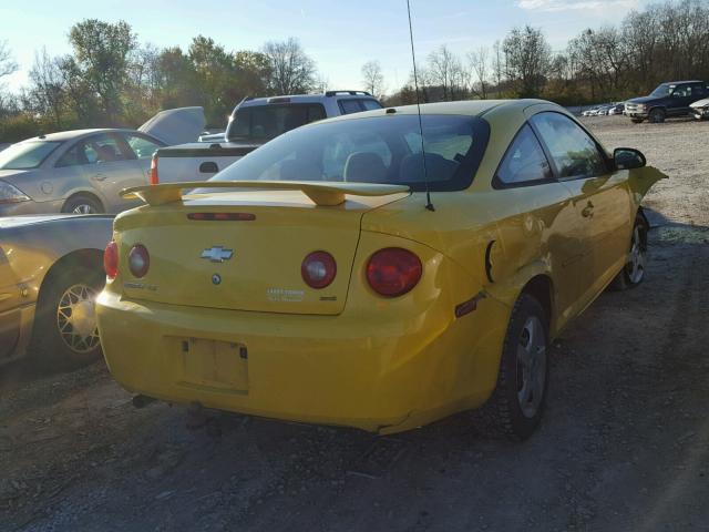 1G1AK18F887288598 - 2008 CHEVROLET COBALT LS YELLOW photo 4