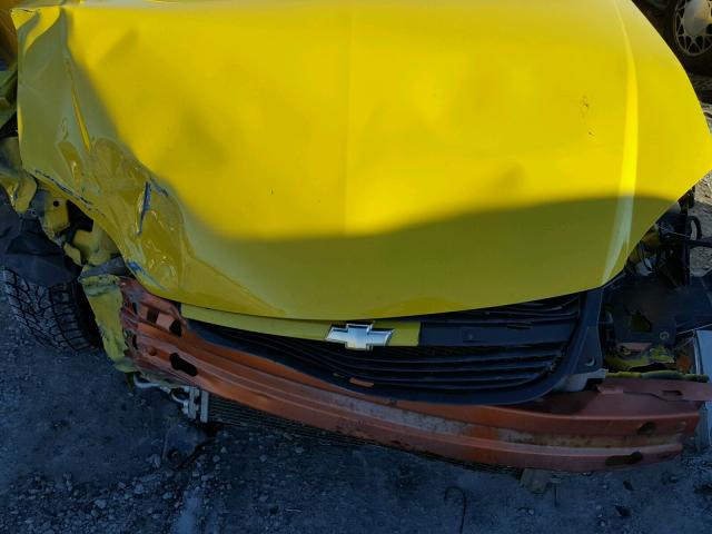 1G1AK18F887288598 - 2008 CHEVROLET COBALT LS YELLOW photo 7