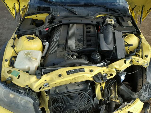 4USCN53482LL50241 - 2002 BMW Z3 3.0 YELLOW photo 7