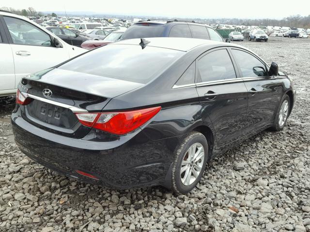 5NPEB4ACXDH553344 - 2013 HYUNDAI SONATA GLS BLACK photo 4