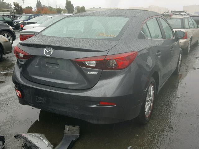 JM1BM1V71G1291332 - 2016 MAZDA 3 TOURING GRAY photo 4