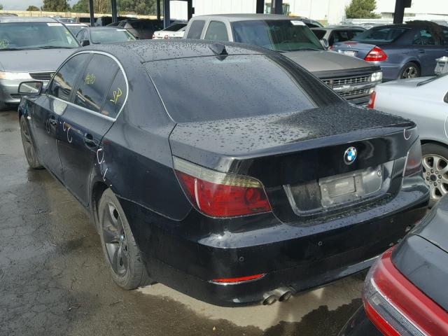 WBANU53598CT04529 - 2008 BMW 528 I BLACK photo 3