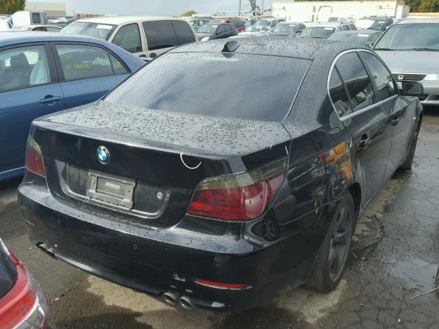 WBANU53598CT04529 - 2008 BMW 528 I BLACK photo 4