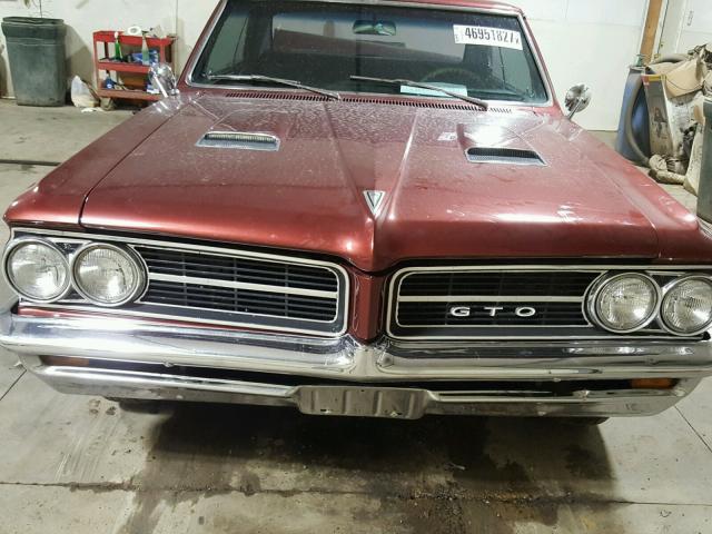 824P269137 - 1964 PONTIAC GTO RED photo 10