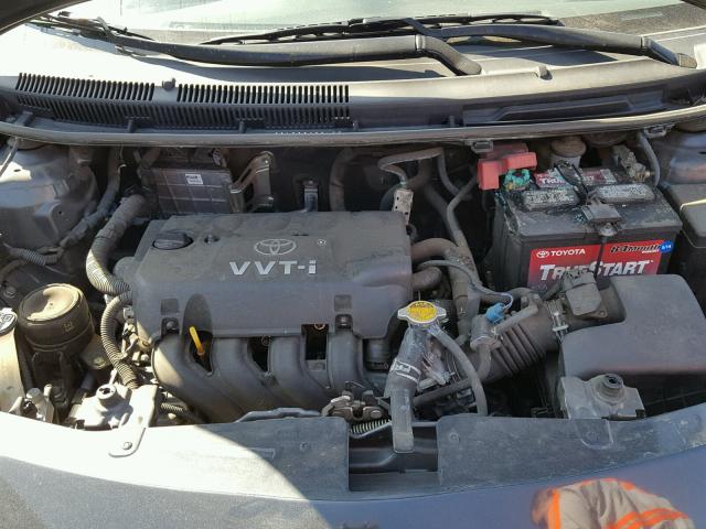 JTDBT903491331623 - 2009 TOYOTA YARIS GRAY photo 7