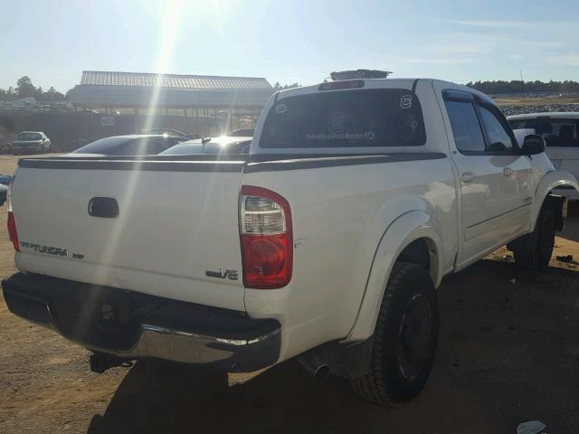 5TBET34195S496883 - 2005 TOYOTA TUNDRA DOU WHITE photo 4