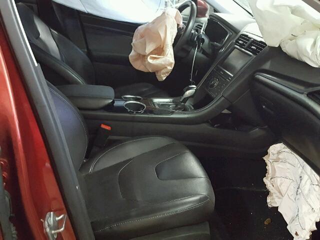 3FA6P0K9XDR273525 - 2013 FORD FUSION TIT RED photo 5