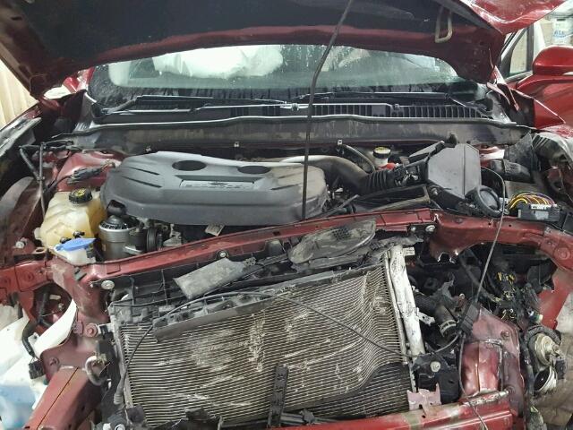 3FA6P0K9XDR273525 - 2013 FORD FUSION TIT RED photo 7