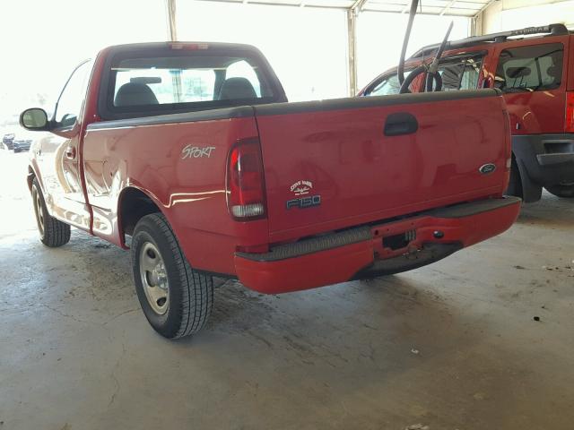 2FTRF17263CA05901 - 2003 FORD F150 RED photo 3