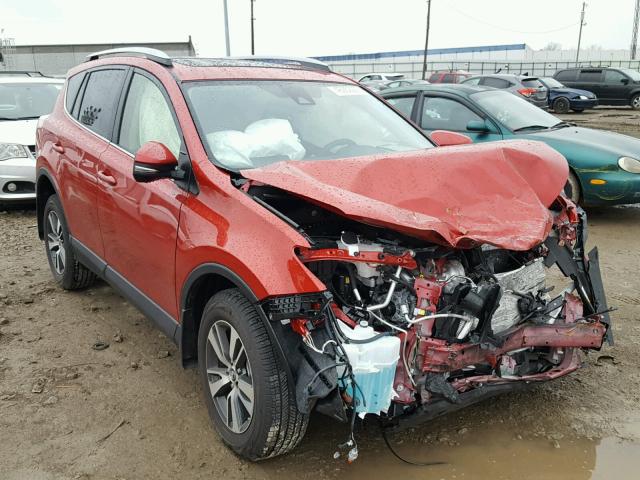 JTMRFREV9HJ161743 - 2017 TOYOTA RAV4 XLE MAROON photo 1