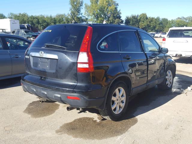 JHLRE48798C031097 - 2008 HONDA CR-V EXL BLACK photo 4