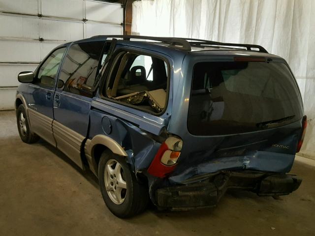 1GMDX03E5XD346502 - 1999 PONTIAC MONTANA / BLUE photo 3