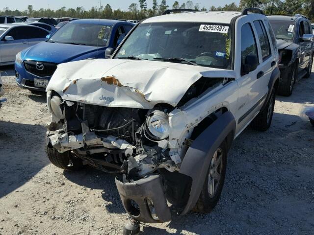 1J4GK48K94W225763 - 2004 JEEP LIBERTY SP WHITE photo 2