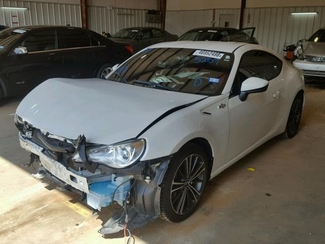 JF1ZNAA18D2715257 - 2013 TOYOTA SCION FR-S WHITE photo 2