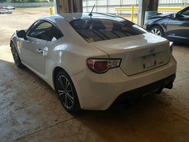 JF1ZNAA18D2715257 - 2013 TOYOTA SCION FR-S WHITE photo 3
