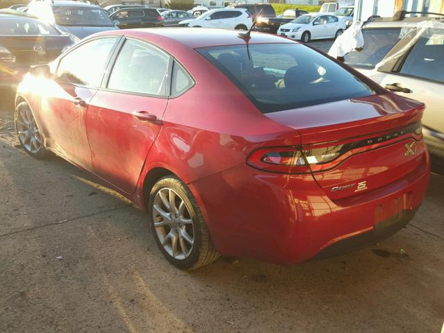 1C3CDFBA3DD333791 - 2013 DODGE DART SXT RED photo 3