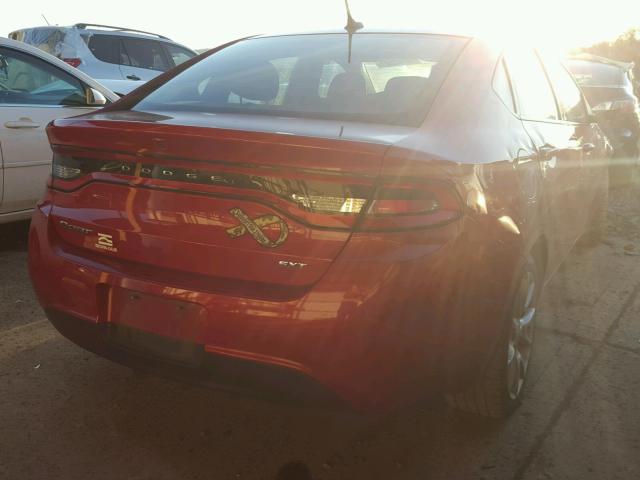 1C3CDFBA3DD333791 - 2013 DODGE DART SXT RED photo 4