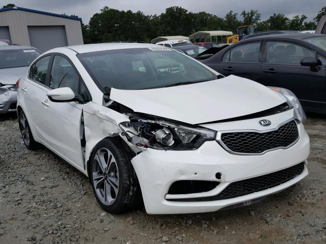 KNAFX4A83G5553396 - 2016 KIA FORTE EX WHITE photo 1