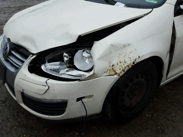 3VWJZ71K98M107282 - 2008 VOLKSWAGEN JETTA S 白色 照片 10
