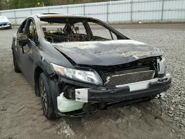 2HGFB2F50DH041895 - 2013 HONDA CIVIC LX BLACK photo 1