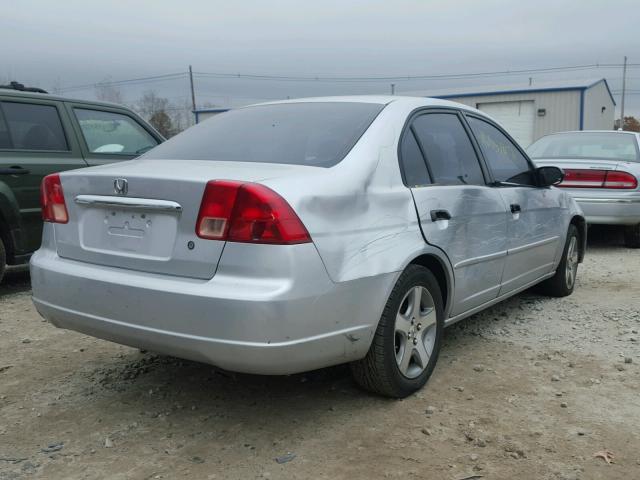 2HGES16591H536694 - 2001 HONDA CIVIC LX SILVER photo 4