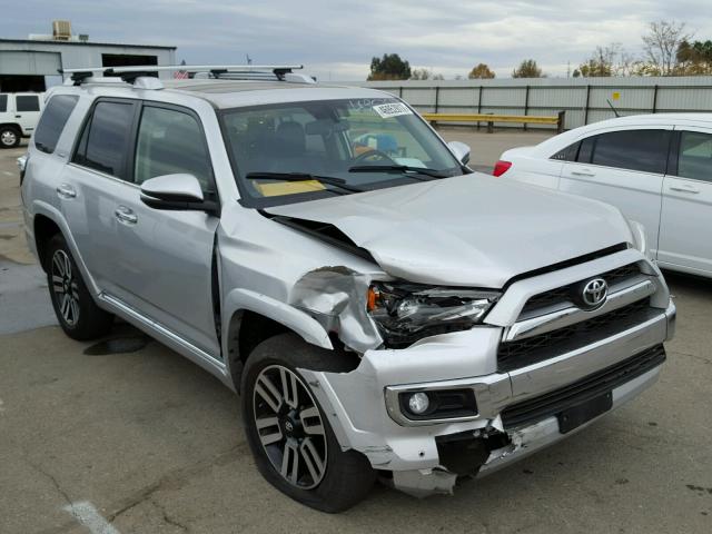 JTEBU5JR8F5217178 - 2015 TOYOTA 4RUNNER SR SILVER photo 1