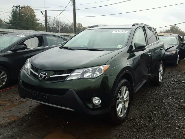 2T3DFREV9DW004087 - 2013 TOYOTA RAV4 LIMIT GREEN photo 2
