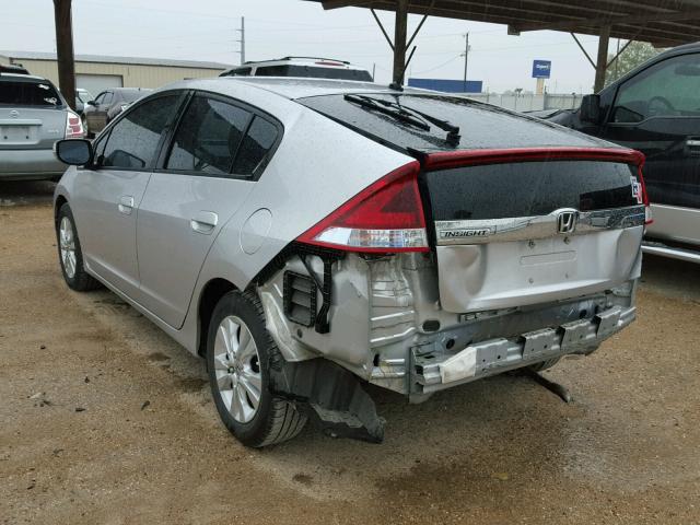 JHMZE2H73CS002631 - 2012 HONDA INSIGHT EX SILVER photo 3