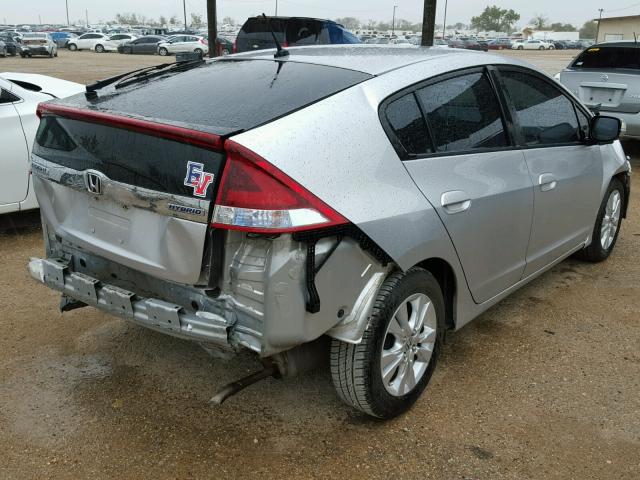 JHMZE2H73CS002631 - 2012 HONDA INSIGHT EX SILVER photo 4