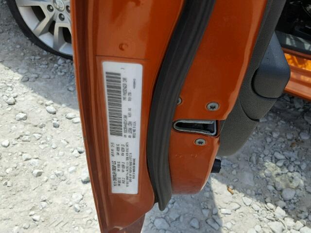 1B3CB5HA4BD141300 - 2011 DODGE CALIBER HE ORANGE photo 10