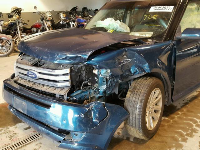 2FMGK5CCXBBD04462 - 2011 FORD FLEX SEL Dəniz mavisi foto 9